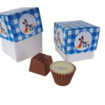 Mini krabička modrá DISNEY MICKEY s 3ks praliniek
